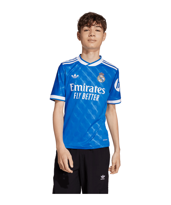 adidas Real Madrid Trikot 3rd 2025/2026 Kids Blau - blau