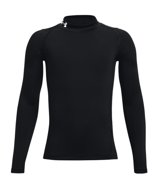 Under Armour HeatGear Mock langarm Kids F001 - schwarz