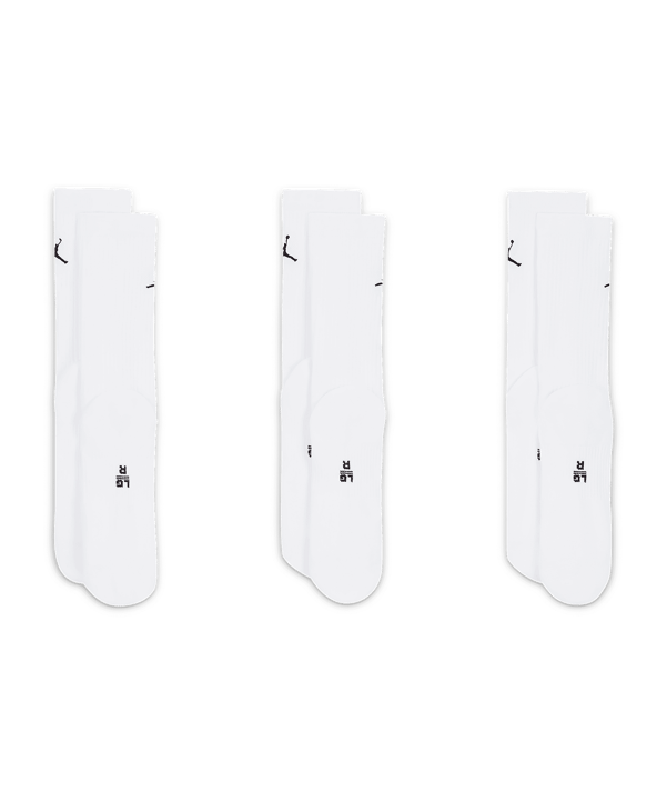 Jordan Everyday Crew Socken 3er Pack Weiss F100 - weiss