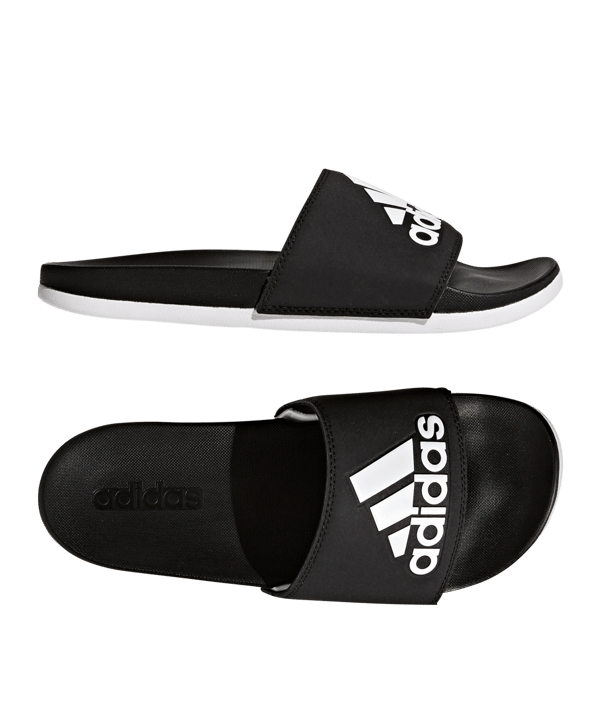 adidas Adilette Comfort Badelatsche Damen Schwarz - schwarz
