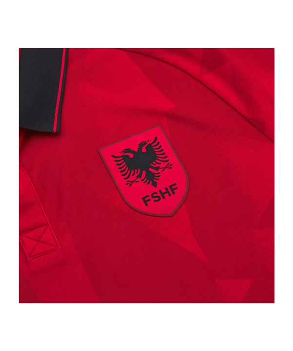 Macron Albanien Trikot Home EM 2024 Kids Rot - rot