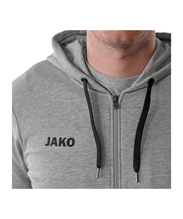 JAKO Base Jas met capuchon Kinderen Grijs K041 - grijs