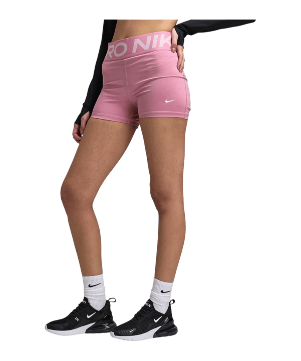Nike Pro High 3in Biker Short Damen Pink F699
