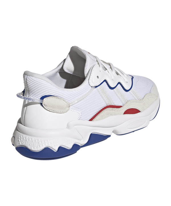 adidas Originals Ozweego Weiss Blau Rot - weiss