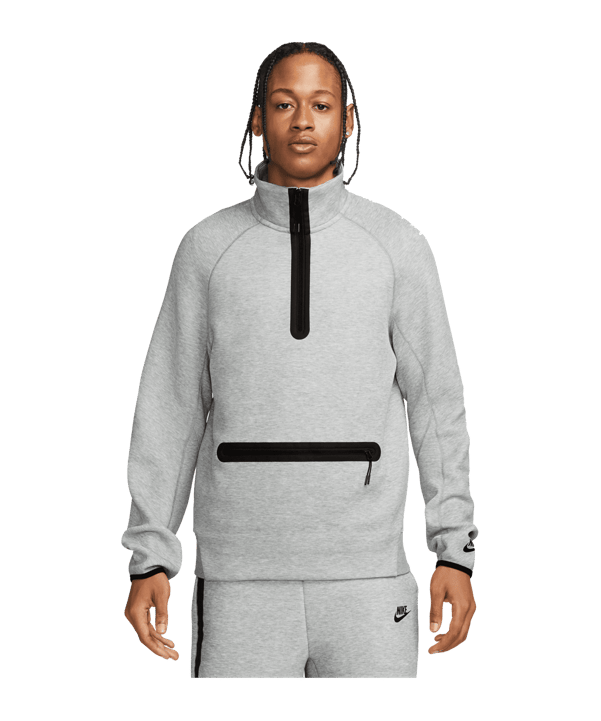 Nike Tech Fleece HalfZip Sweatshirt Grau F063 - grau