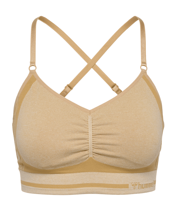Hummel Mt Lulu Seamless Scrunch Sport-BH Damen Schwarz F2508 - schwarz