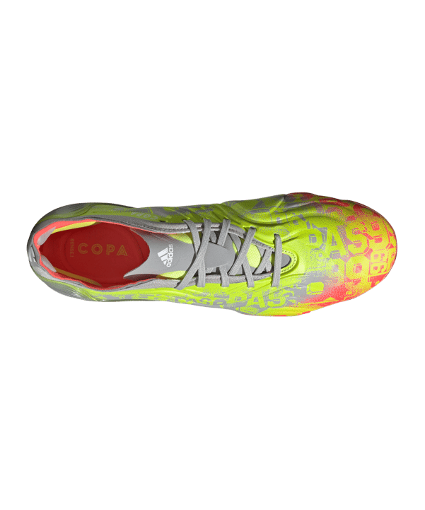 adidas COPA SENSE.1 FG NumbersUp Grau Gelb Rot - grau