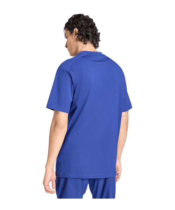 adidas Italien Tiro Travel T-Shirt Blau - blau