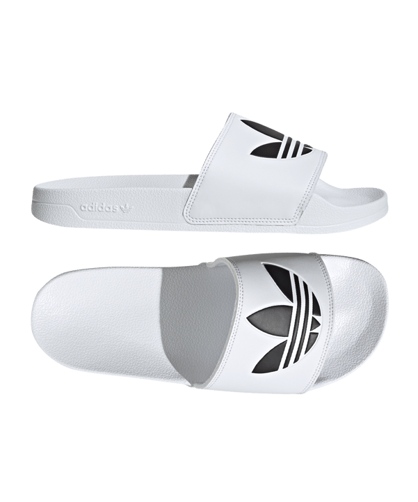 adidas Originals Adilette Lite Badelatsche Weiss - weiss