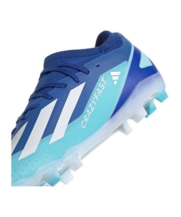 adidas X Crazyfast.3 FG Marinerush Blau Weiss Orange - blau
