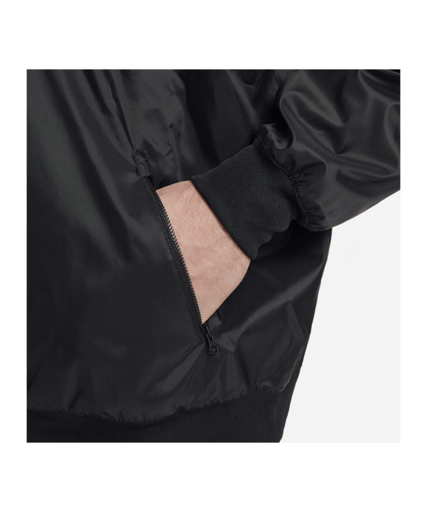 Nike Woven Windrunner Kapuzenjacke Schwarz 010 - schwarz