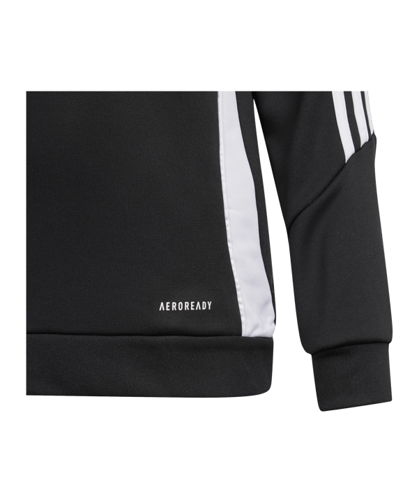 adidas Tiro 24 Hoody Kids Schwarz Weiss - schwarz