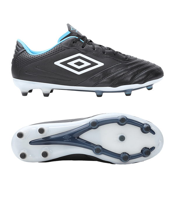 Umbro Tocco III Pro FG Schwarz Weiss Blau FLMN - schwarz