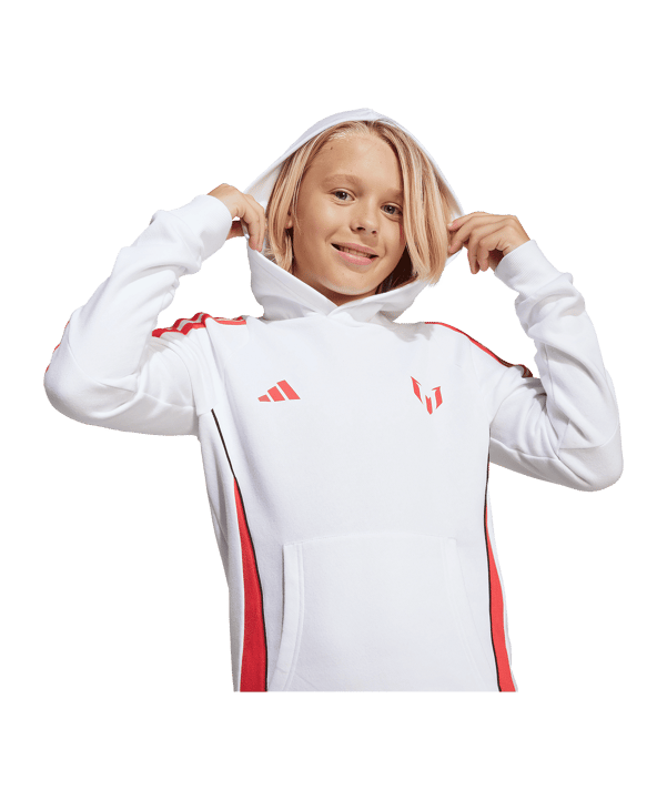 adidas Messi Hoody Kids Weiß - weiss