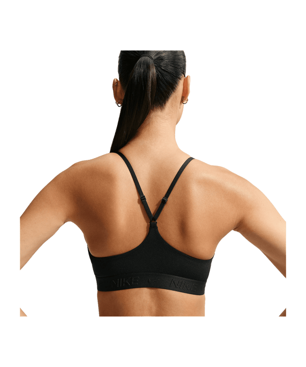 Nike Indy Light Support Sport-BH Dames Zwart K10 - zwart