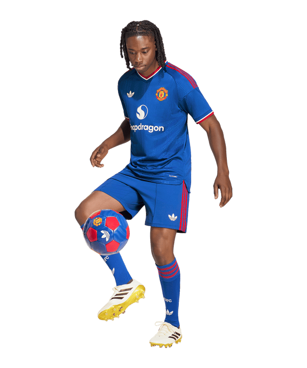 adidas Manchester United Authentic Trikot Away 2026/2027 Blau