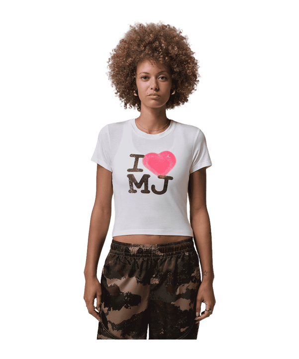 Jordan FLT SS TMID GFX MJ T-Shirt Damen Weiß F100 - weiss