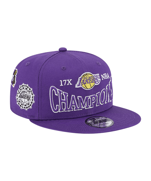 New Era LA Lakers Champion 9Fifty Cap Lila - lila