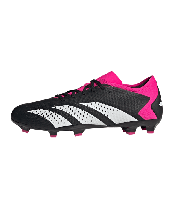 adidas Predator Accuracy.3 L FG Own Your Football Schwarz Weiss Pink - schwarz