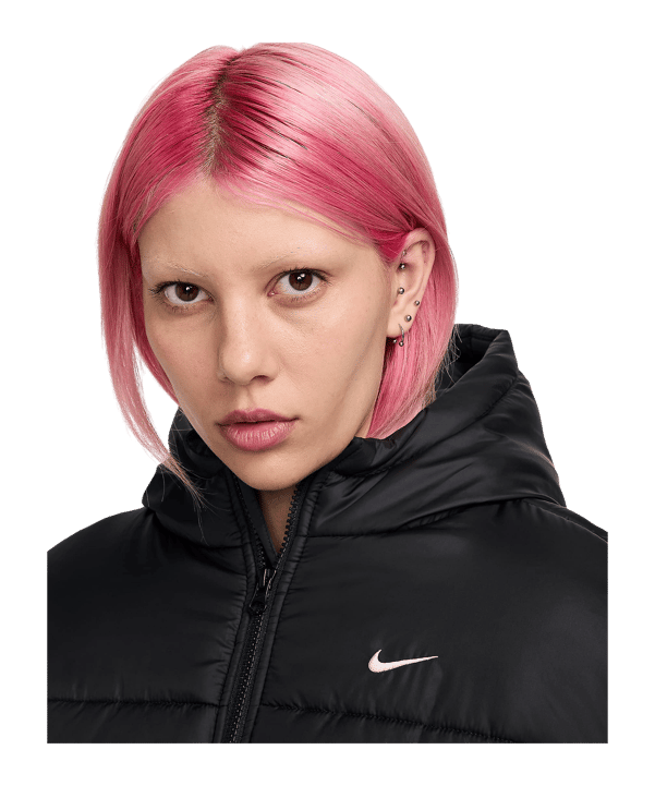 Nike Synthetic Puffer Jacke Damen Schwarz F010 - schwarz