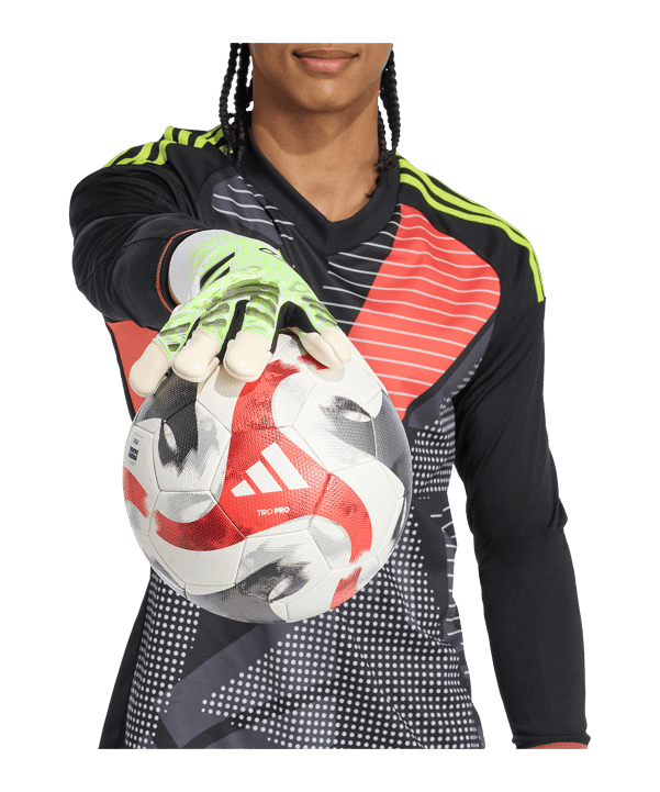 adidas Predator Pro Hybrid PC Torwarthandschuhe Radiant Blaze Grün - gruen