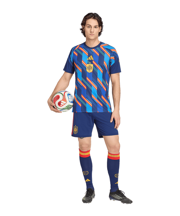 adidas RFEF Spagna Prematch T-shirt Blu - blu