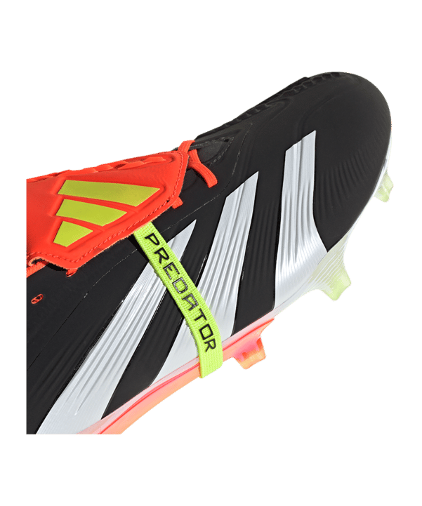 adidas Predator Elite FT FG Solar Energy Schwarz Weiss Rot - schwarz