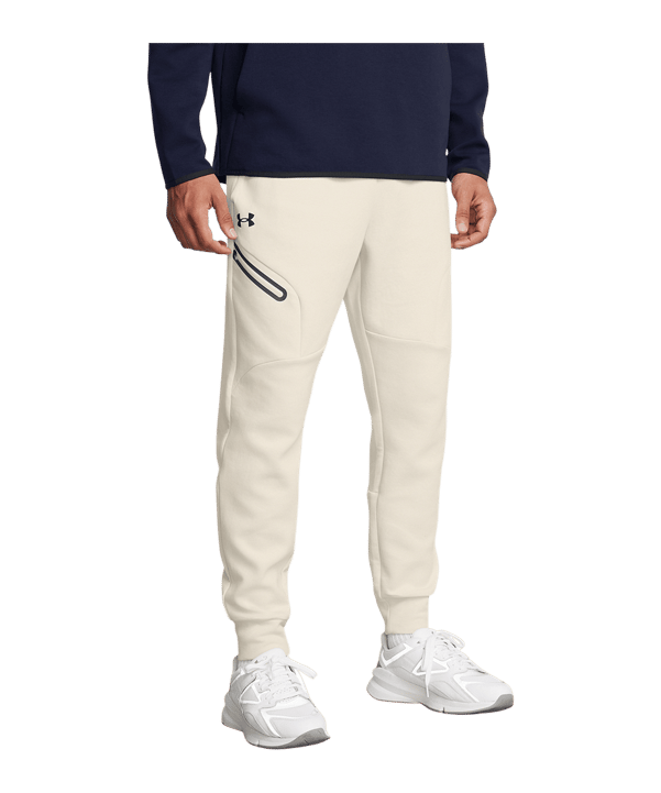 Under Armour Unstoppable Fleece Jogginghose Weiß F110 - weiss