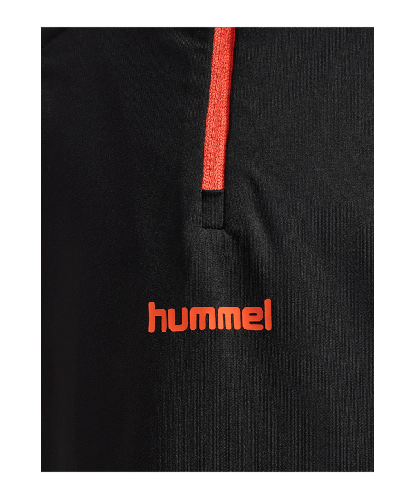 Hummel Blaze Pro Trg Half Zip Sweatshirt Kids Schwarz F2442 - schwarz
