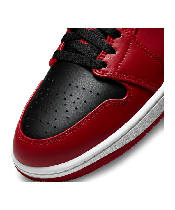 Jordan Air 1 Mid Rot Schwarz Weiss F660 - rot