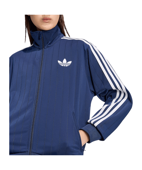 adidas Originals Pinstripe Firebird Loose Jas Dames Blauw - blauw