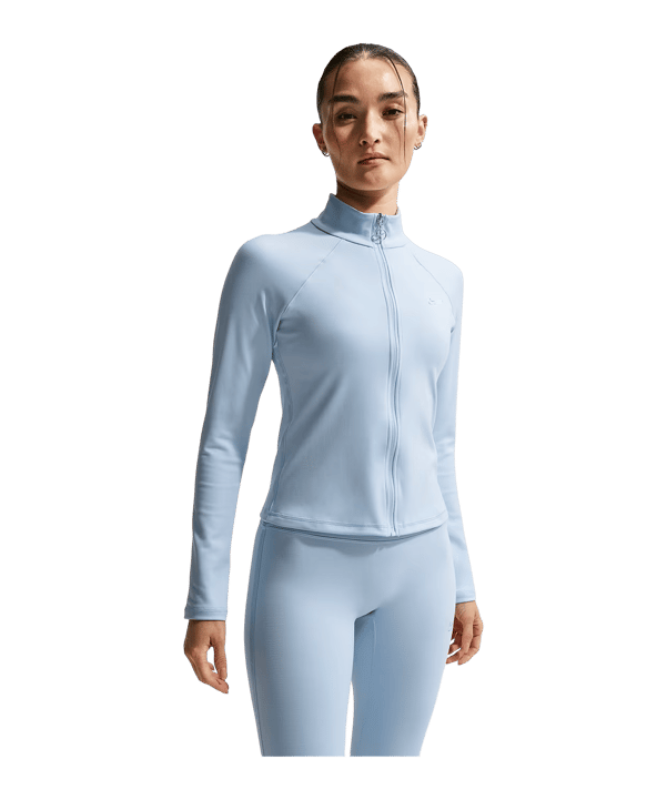 Nike Fitted Gloss Trainingsjacke Damen Blau F407 - blau