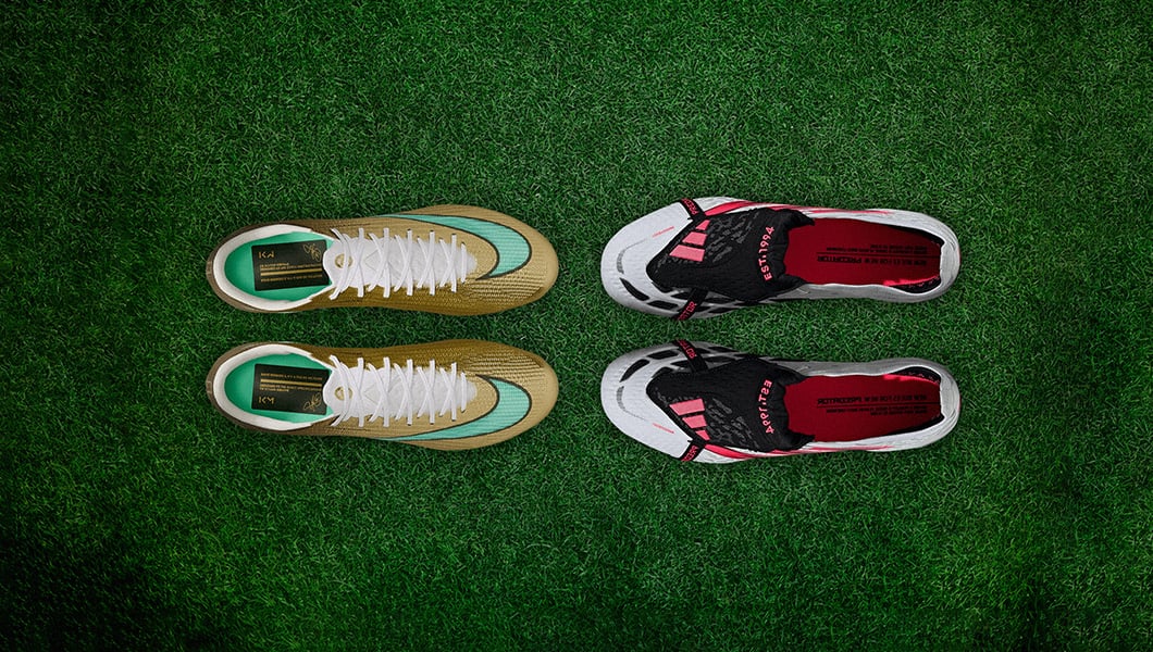 Comparison between a speed football boot and a comfortable boot for veterans