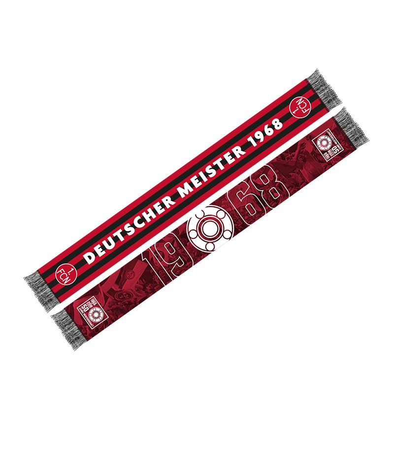 1. FC Nürnberg Schal Deutscher Meister 1968 Rot