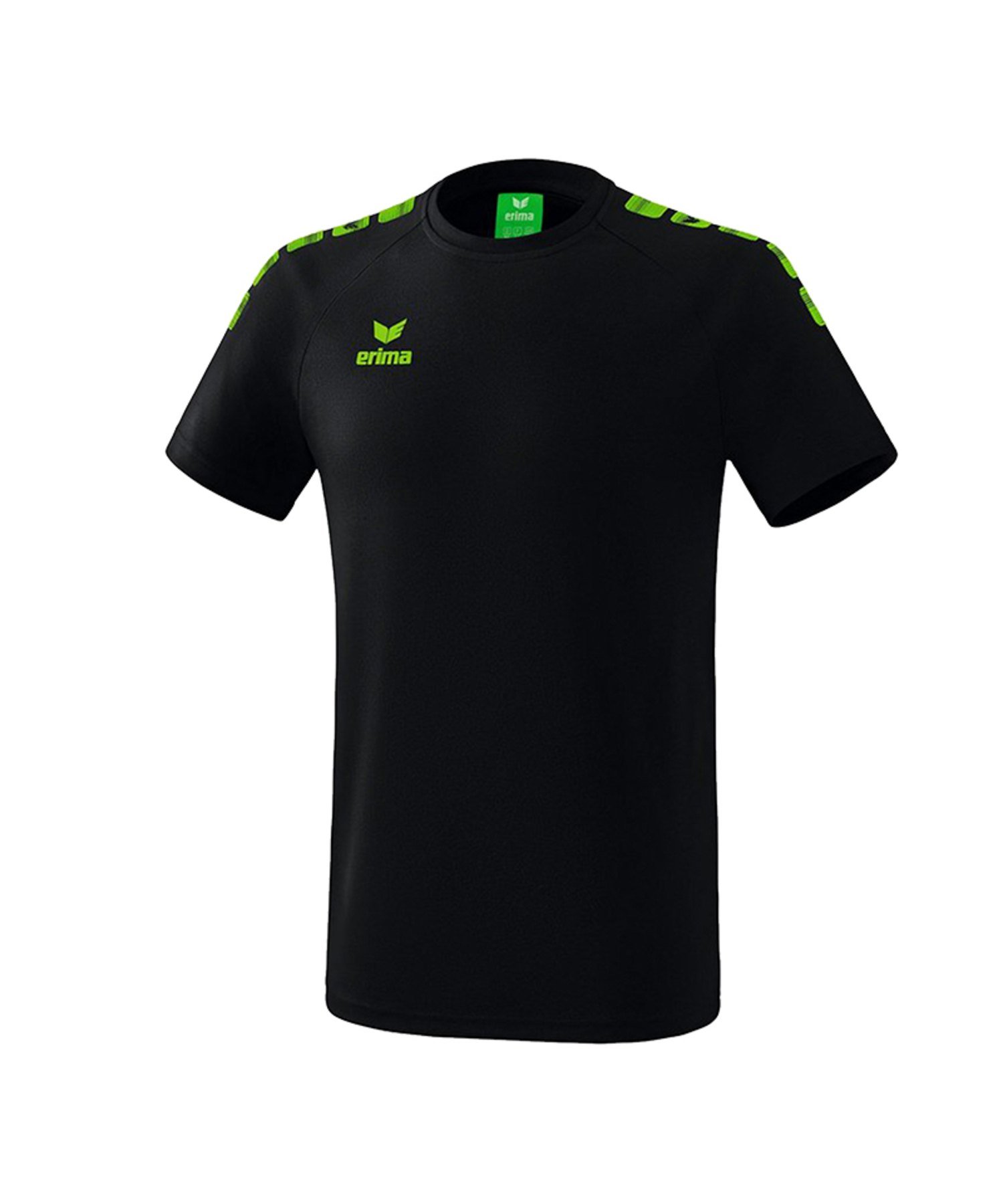 Erima Essential 5-C T-Shirt Kids Schwarz Grün