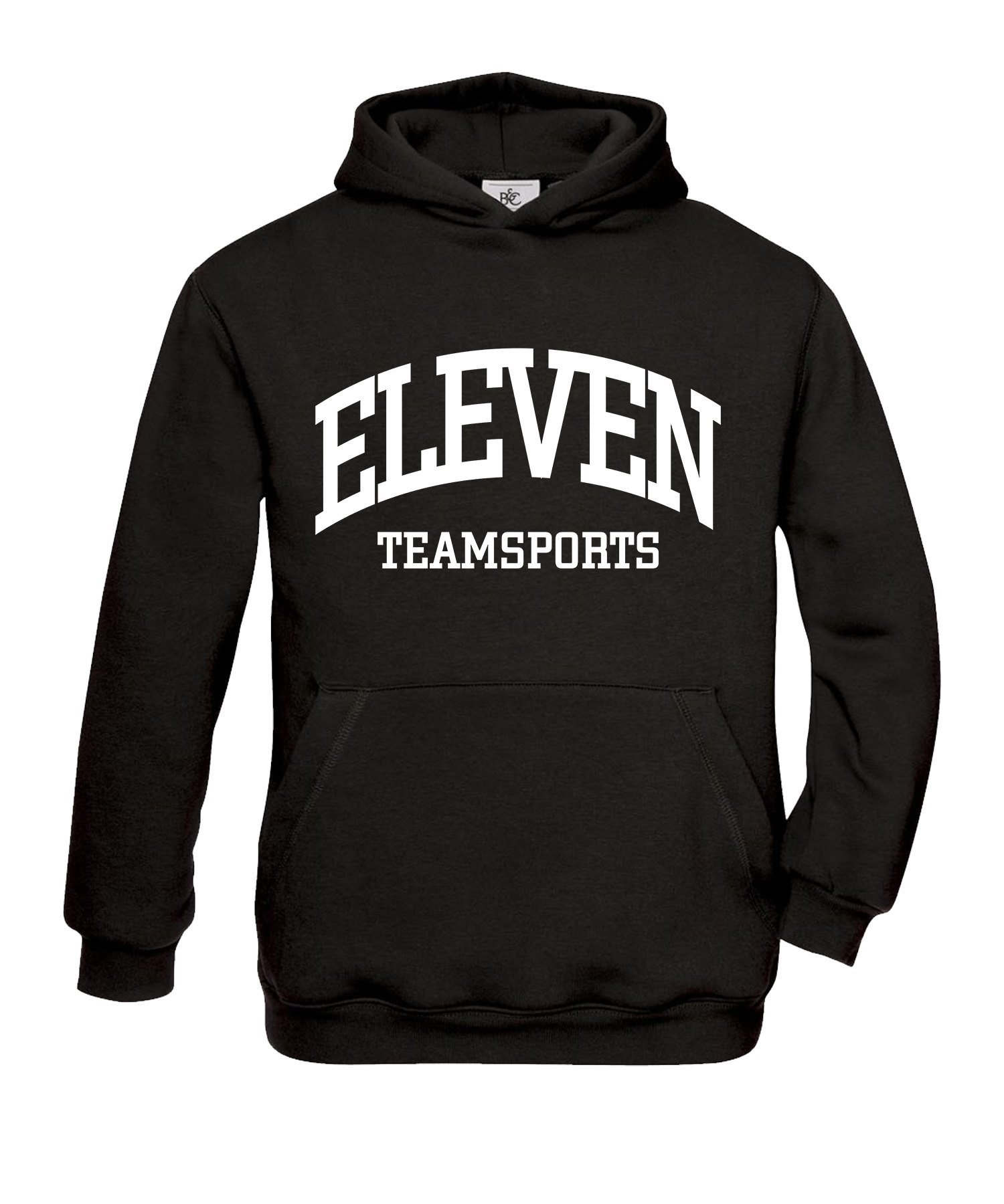 11teamsports ELEVEN Hoody Kids Schwarz Weiss