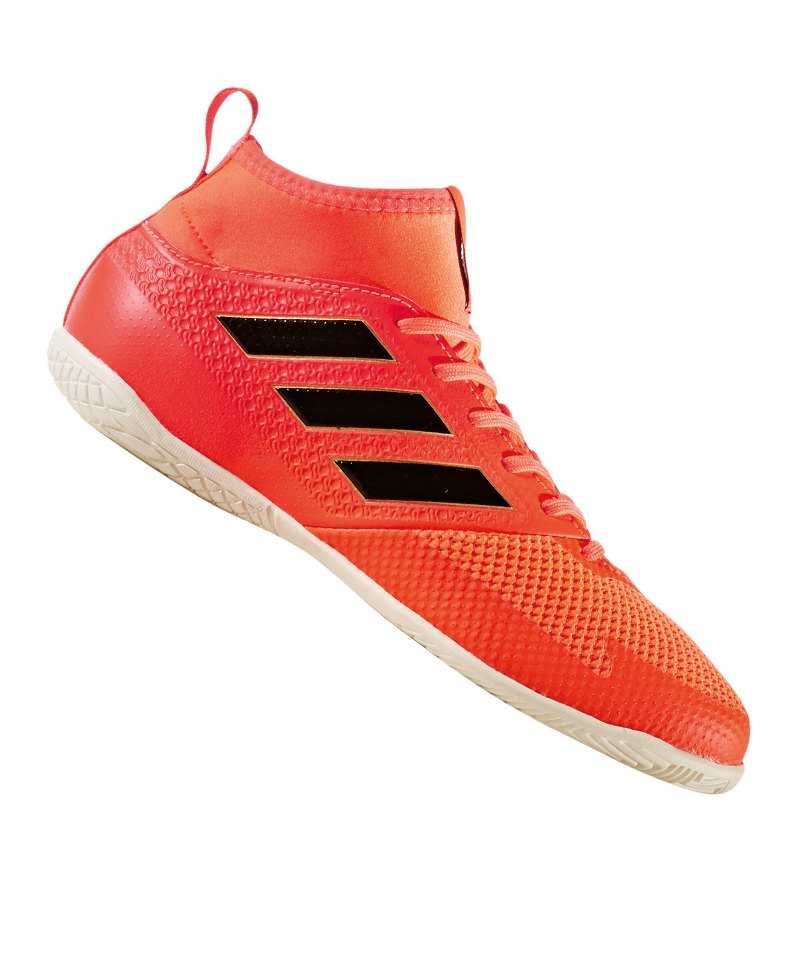 adidas ACE Tango 17.3 IN Halle J Kids Rot Schwarz