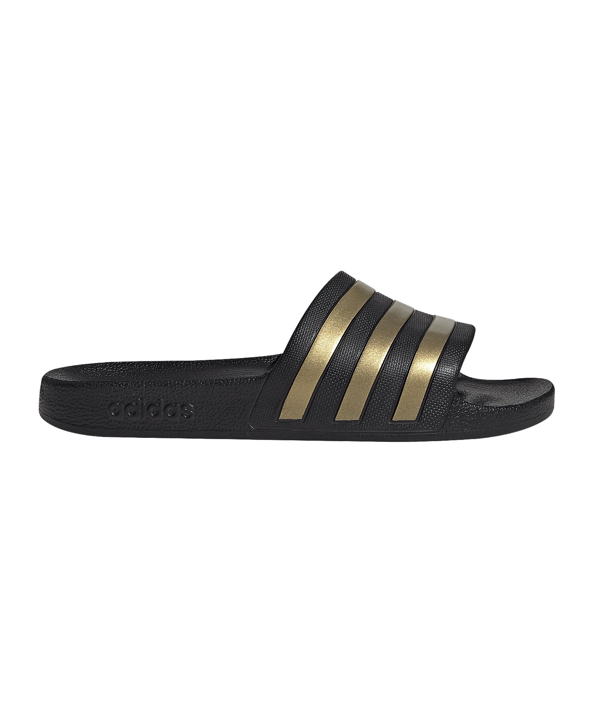 adidas Adilette Aqua Badelatsche Schwarz Gold