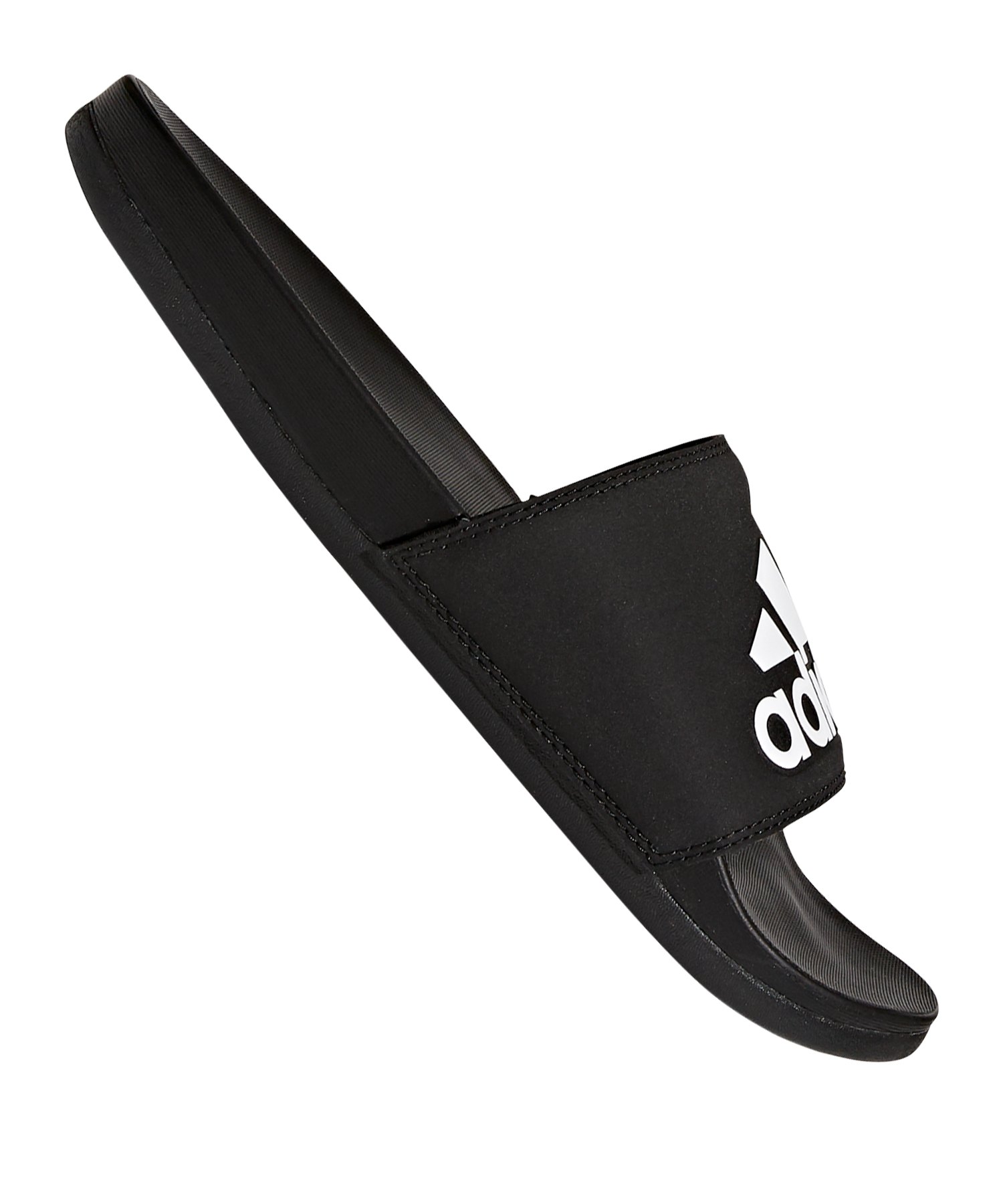 adidas Adilette Comfort Badelatsche Schwarz Weiss