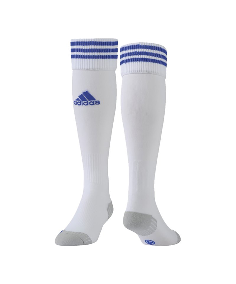 adidas Adisock 12 Stutzenstrumpf Weiss Blau adidas Adisock 12 Stutzenstrumpf Weiss Blau