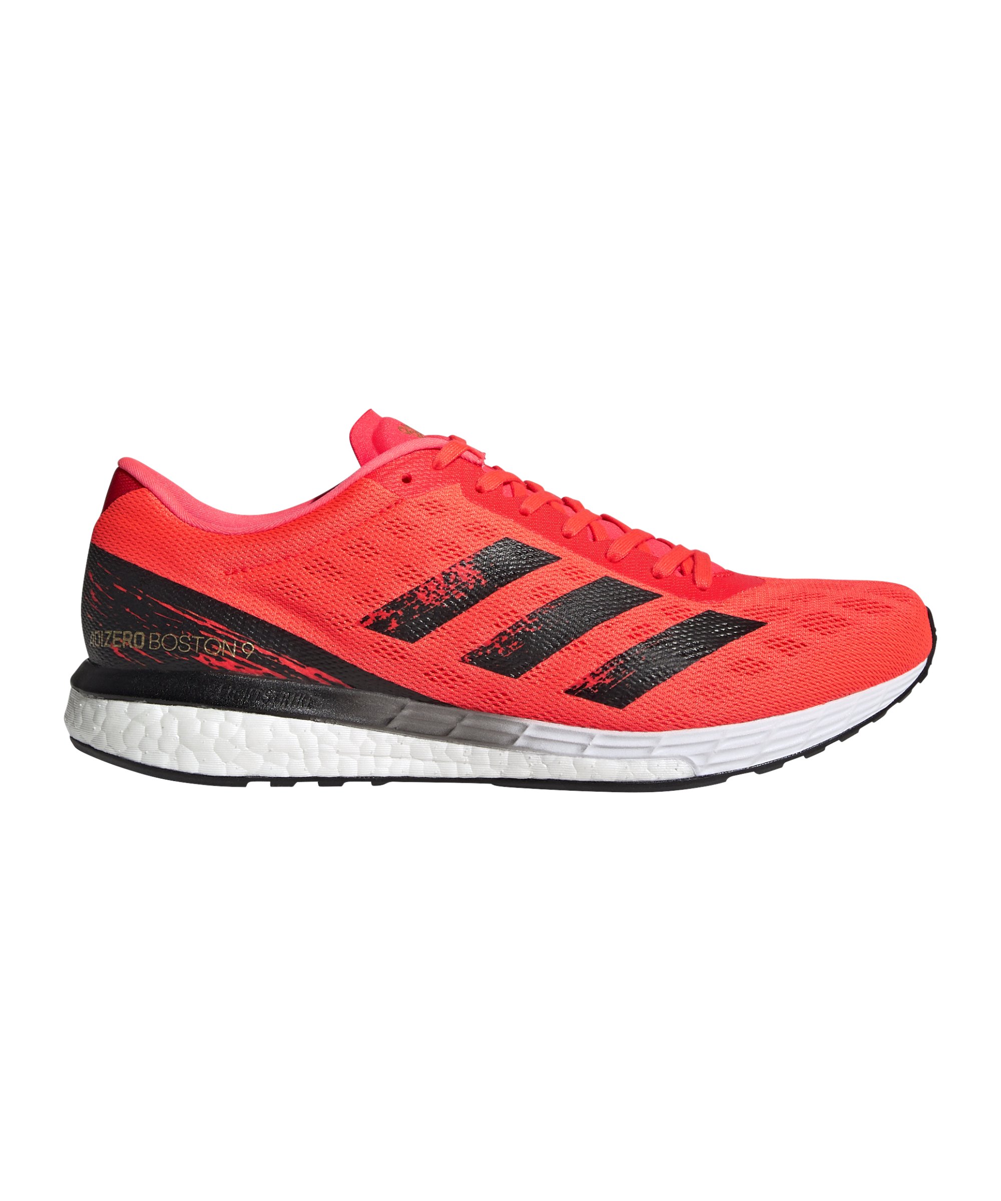 adidas Adizero Boston 9 Running Rot Schwarz