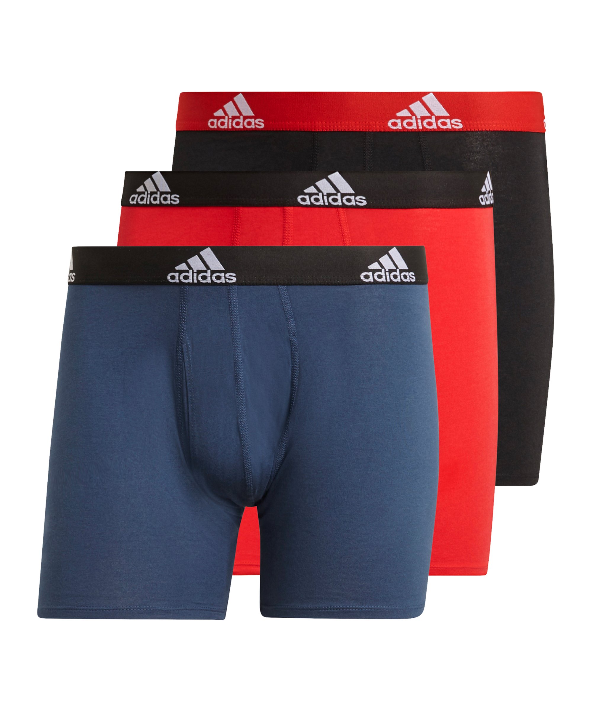 adidas BOS Brief 3erPack Boxershort Schwarz Blau