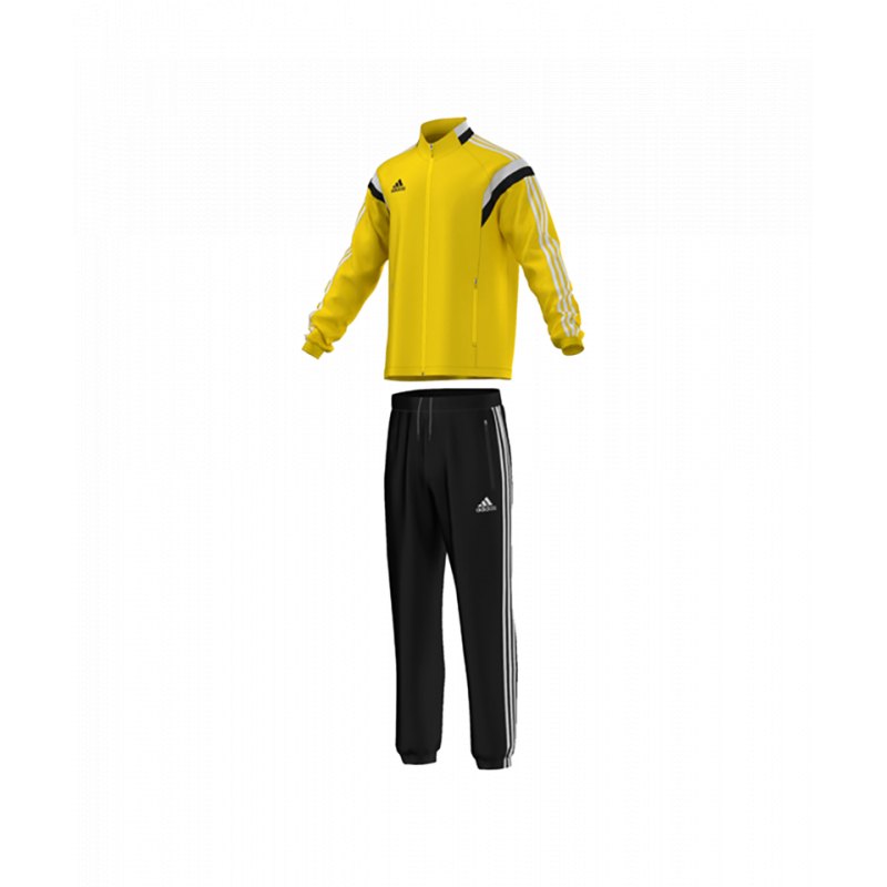 adidas Condivo 14 Präsentationsanzug Gelb Schwarz adidas Condivo 14 Präsentationsanzug Gelb Schwarz