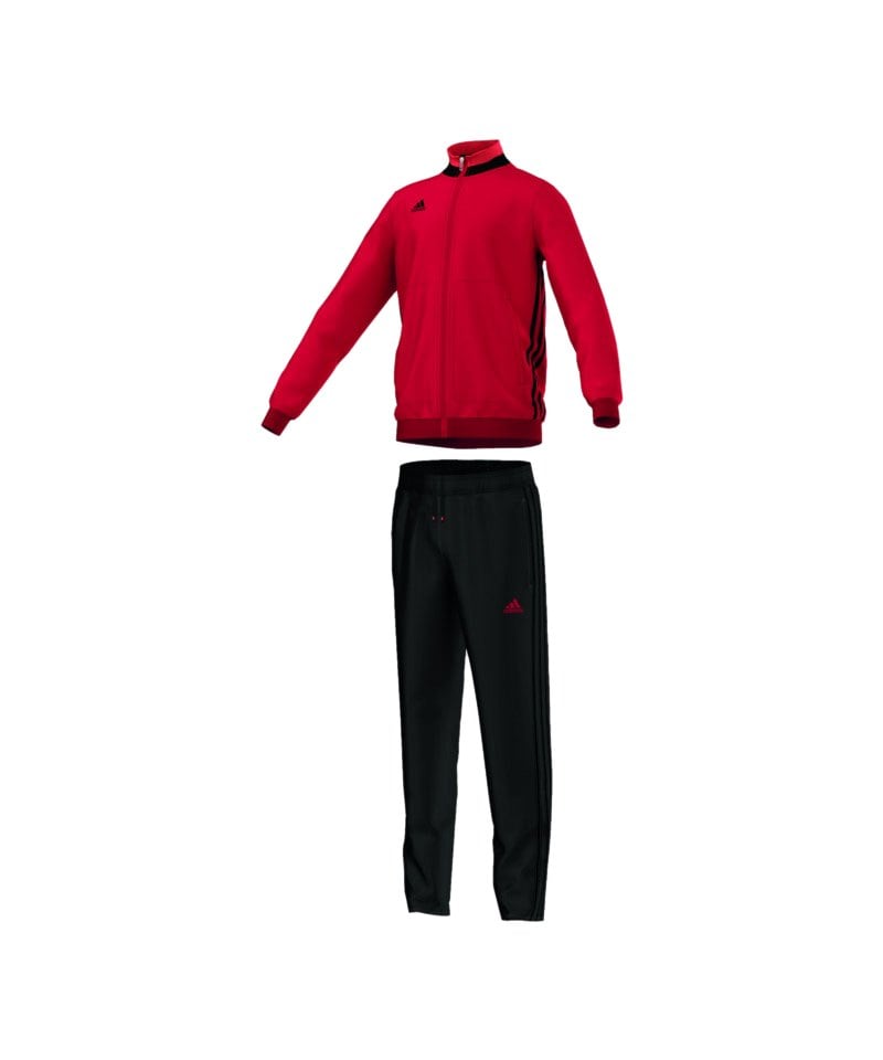 adidas Condivo 16 Trainingsanzug Kids Rot Schwarz adidas Condivo 16 Trainingsanzug Kids Rot Schwarz