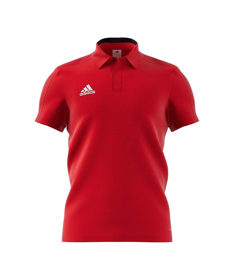 adidas Condivo 18 Cotton Poloshirt Rot Schwarz adidas Condivo 18 Cotton Poloshirt Rot Schwarz