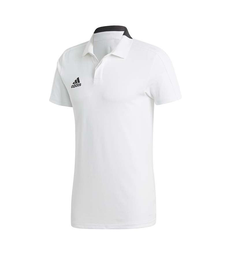 adidas Condivo 18 Cotton Poloshirt Weiss Schwarz adidas Condivo 18 Cotton Poloshirt Weiss Schwarz