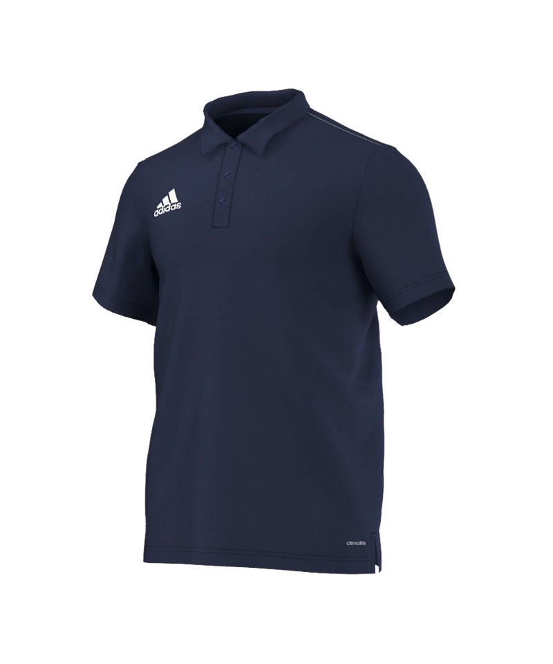 adidas Core 15 ClimaLite Poloshirt Blau Weiss adidas Core 15 ClimaLite Poloshirt Blau Weiss