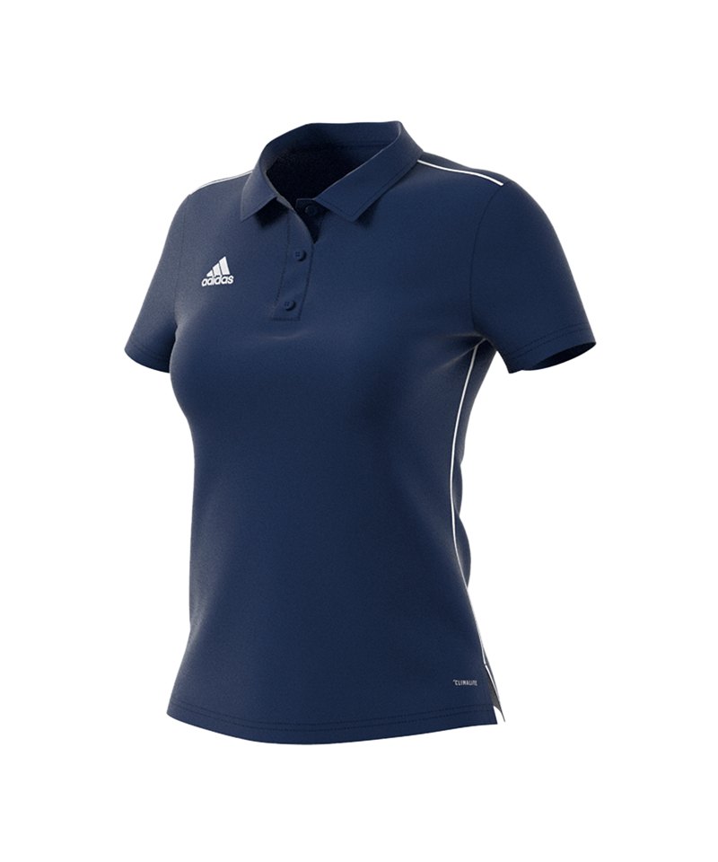 adidas Core 18 Poloshirt Damen Blau Weiss adidas Core 18 Poloshirt Damen Blau Weiss