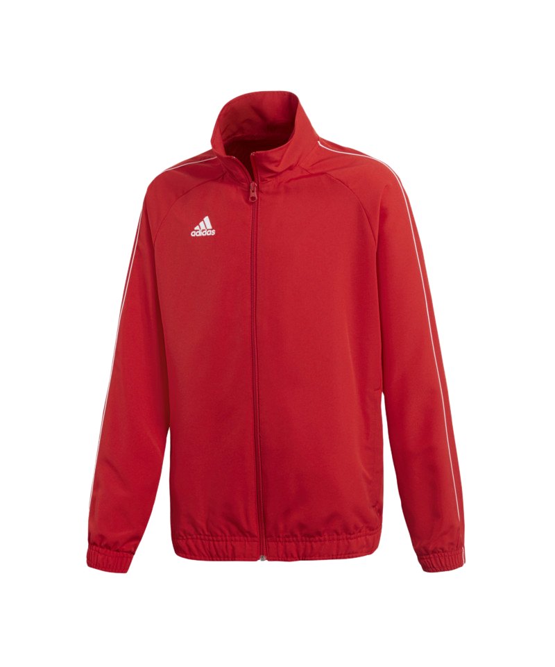 adidas Core 18 Präsentationsjacke Kids Rot Weiss
