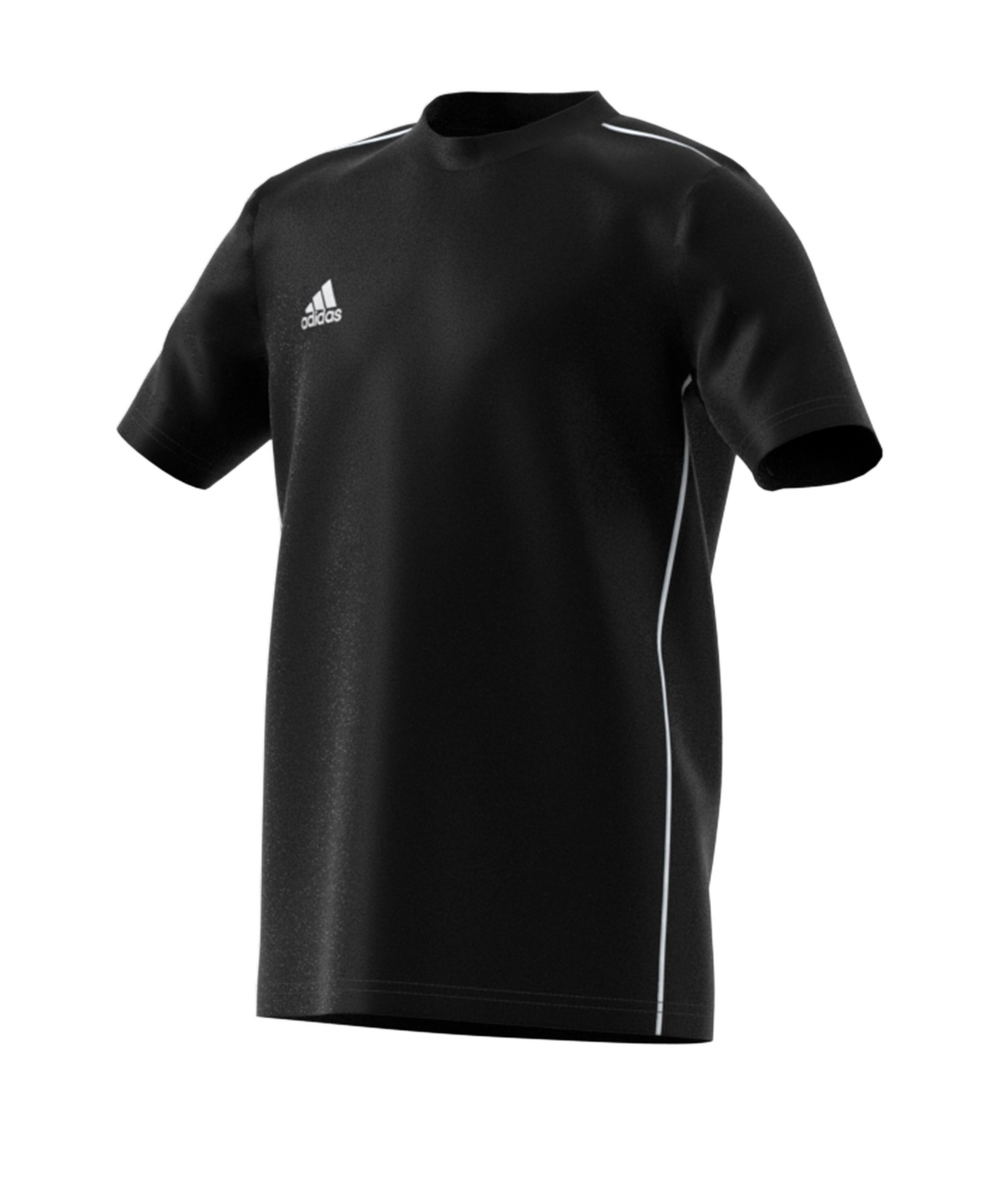 adidas Core 18 Tee T-Shirt Kids Schwarz Weiss
